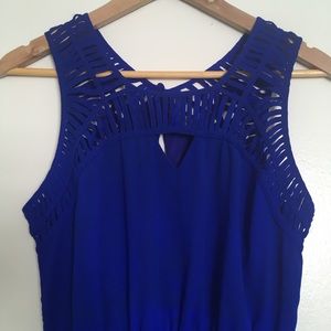 High Low Royal Blue Dress
